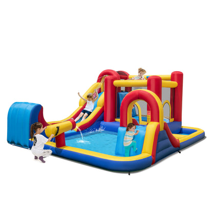 Inflatable Water Slide Kids Water Park with Double Slides