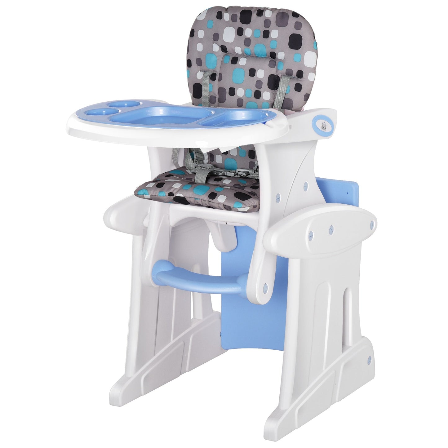 3-in-1 Baby Booster High Chair Seat Blue