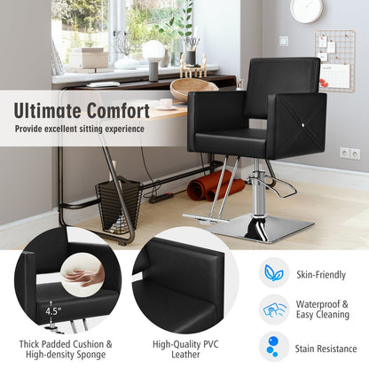 360 Degree Swivel Hairdressing Chair with Footrest
