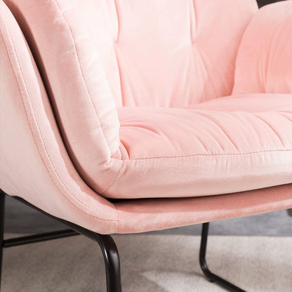 75cm Wide Faux Leather Armchair Double Layer Padded Occasional Chair