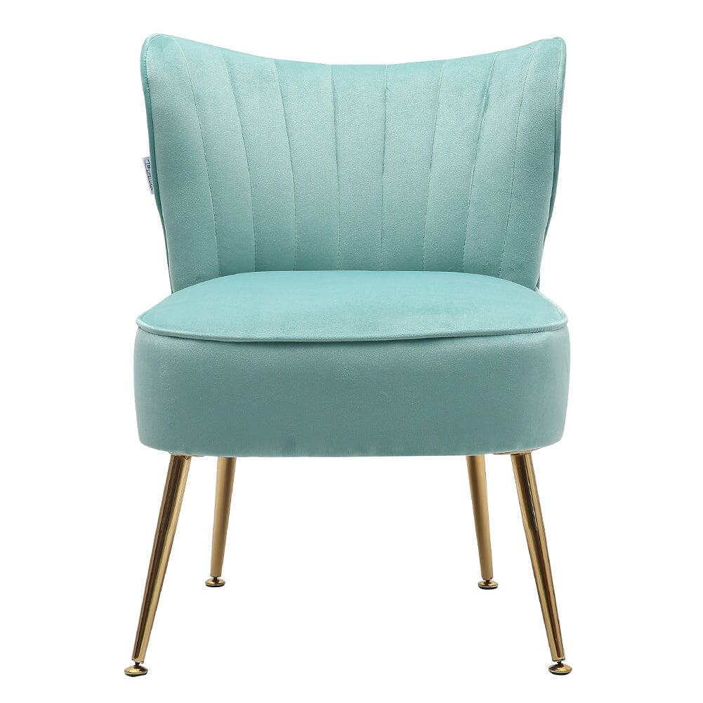 Velvet Cocktail Chairs Accent Chairs with Gold Legs