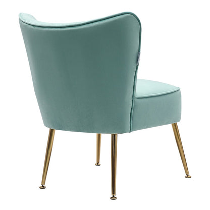 Velvet Cocktail Chairs Accent Chairs with Gold Legs