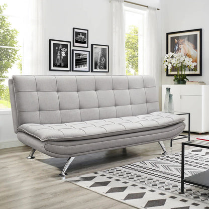 Convertible Fabric 3-Seater Sofa Bed