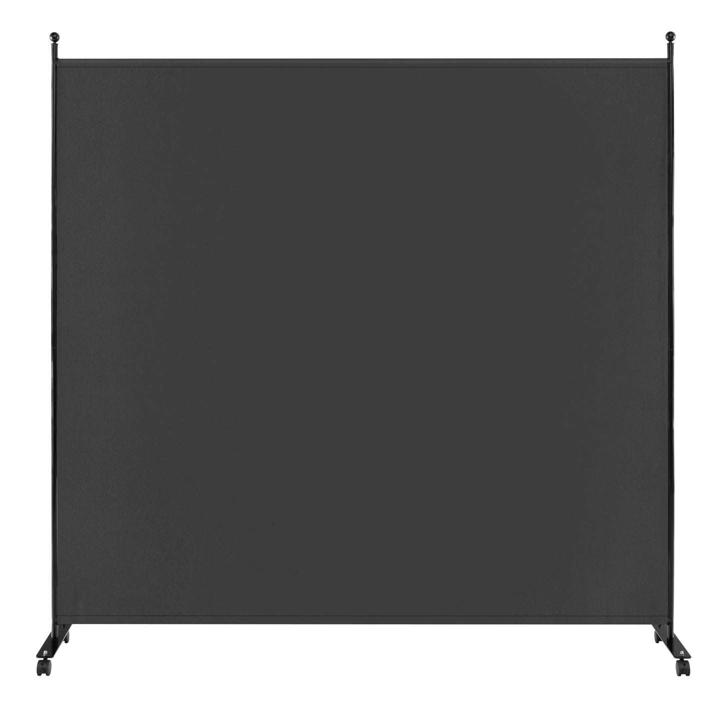 Single Panel Rolling Room Divide rwith Wheels-Grey