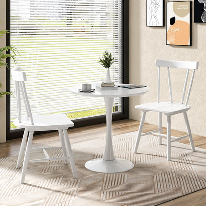 Set of 2 Windsor Chairs-White