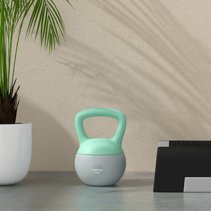SPORTNOW 10KG Kettlebell, miękki Kettle Bell z antypoślizgową rączką do podnoszenia ciężarów w domowej siłowni i treningu siłowego