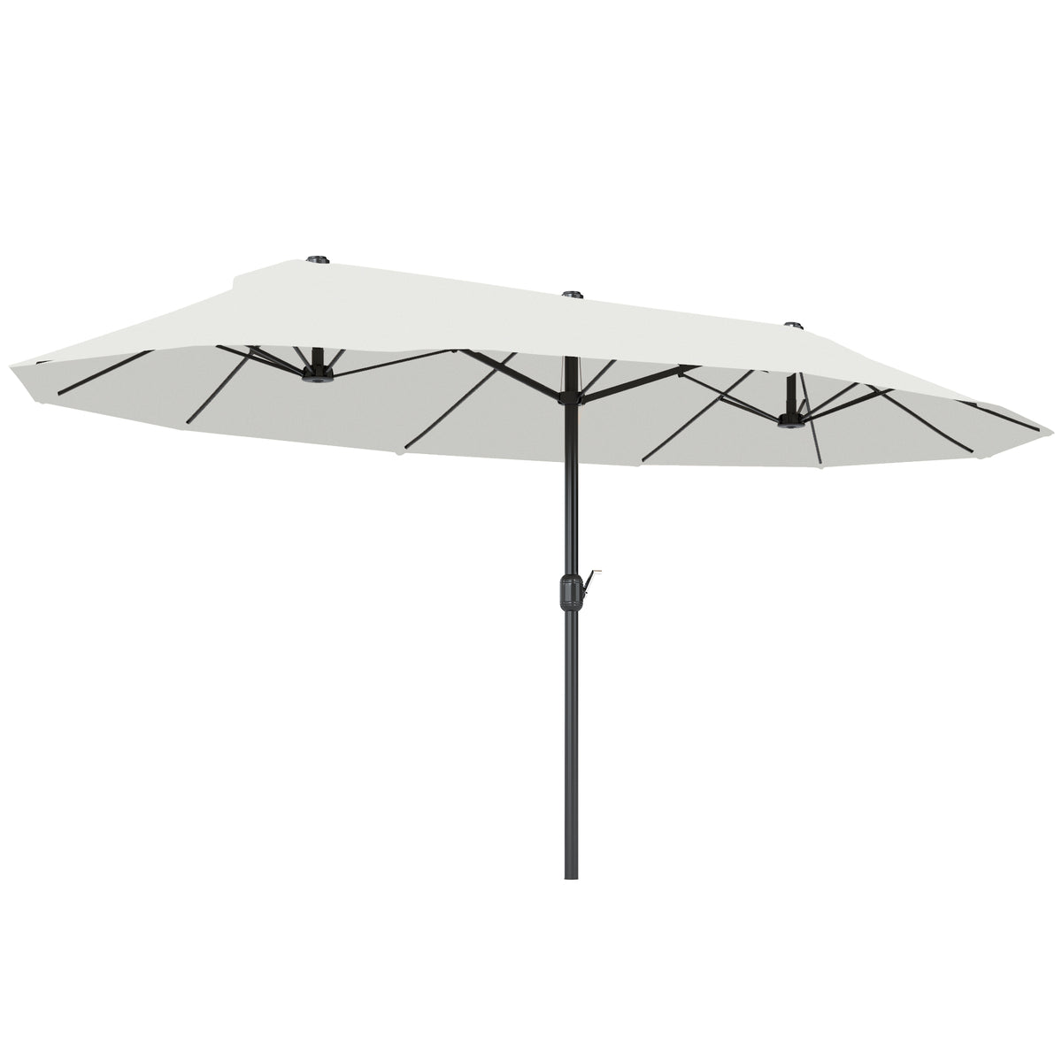 Outsunny 4.6m Double Garden Parasol - Beige