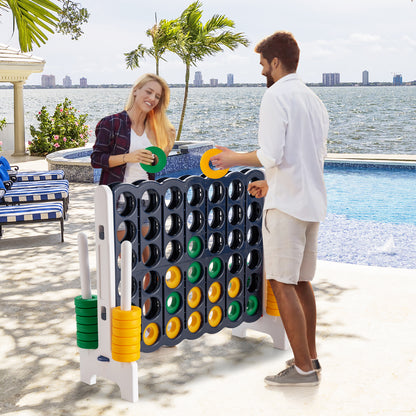 Jumbo 4-to-Score Giant Game Set with 42 Jumbo Rings and Quick-Release Slider