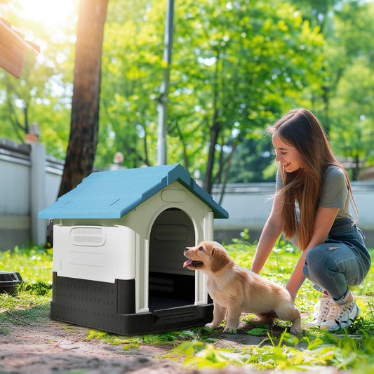 PawHut Outdoor Dog Kennel House, dla psów miniaturowych, 64,5 x 57 x 66 cm
