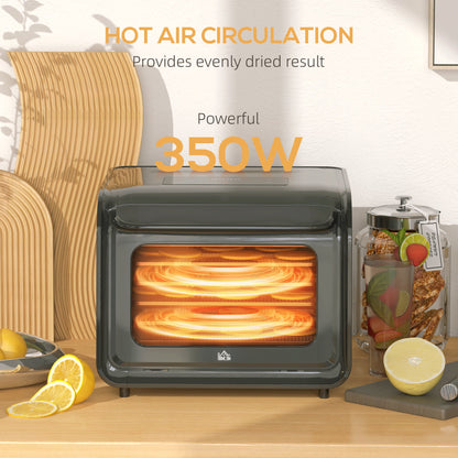 مجفف الطعام HOMCOM 35-70√Ç¬∞C بستة صواني - أسود