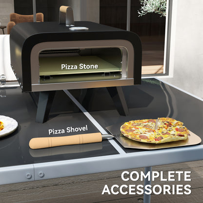 Outsunny Gas Powered 12" Piec do pizzy - Czarny