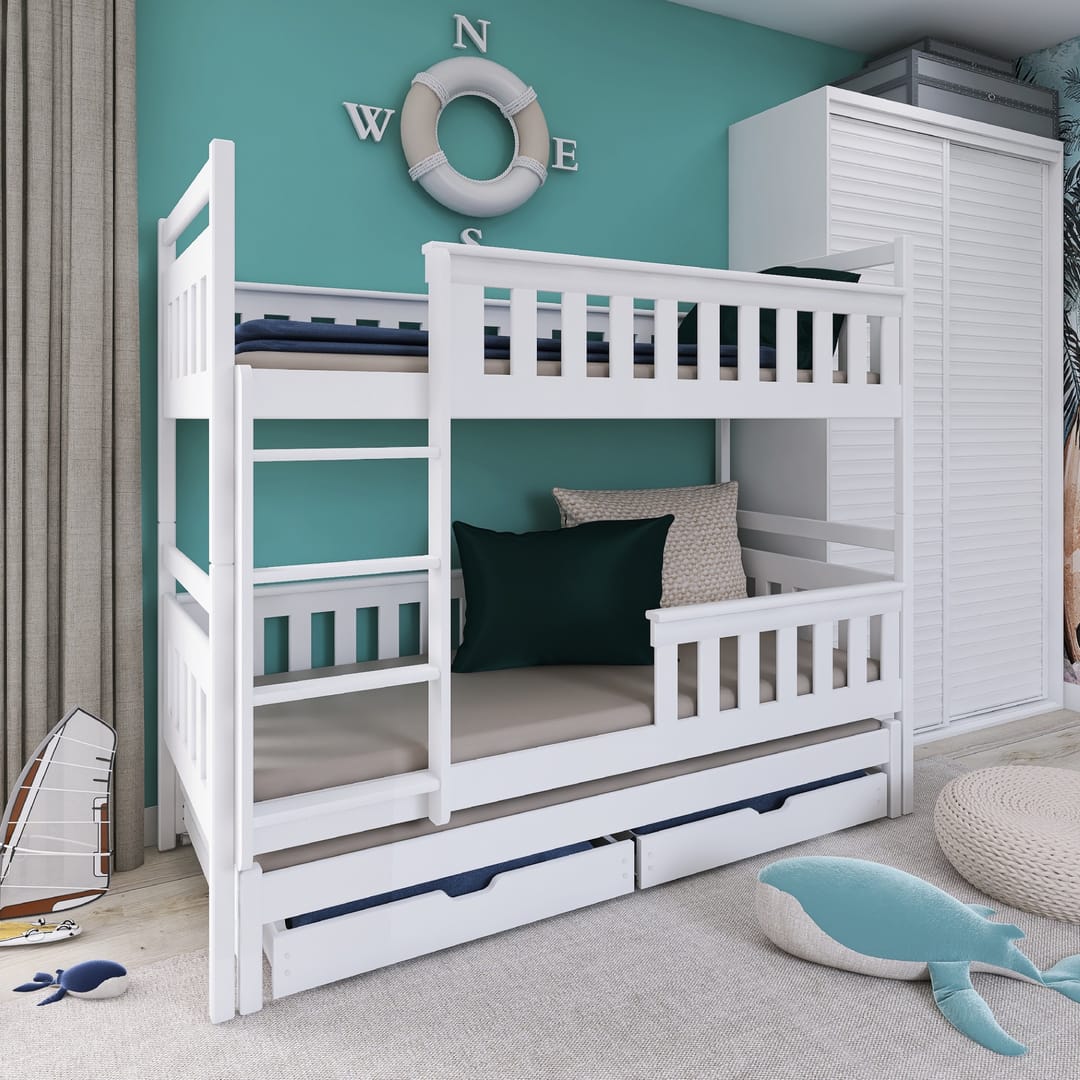 Cirencester Kors Bunk Bed with Trundle and Storage
