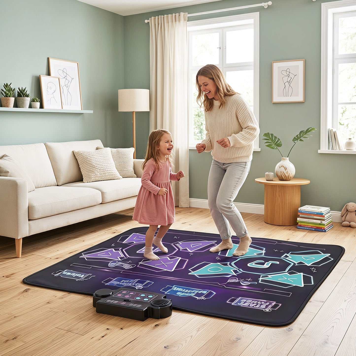 Kids Dance Mat Electronic Playmat with 4 Modes and 3 LED Speeds