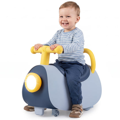 Kids Ride On Push Car with Headlight and Music for Kids 3+-Blue