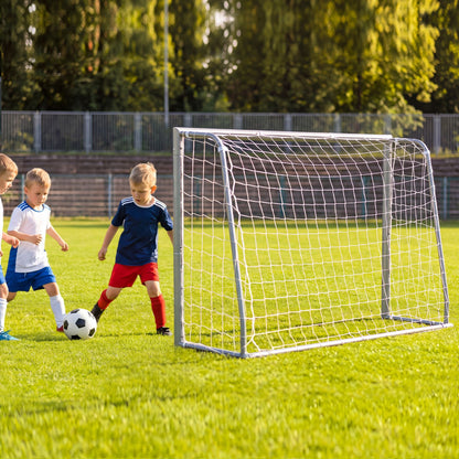 Kids Soccer Goal with Tear-Resistant Net and Ground Stake for Professional Everyday Match-S