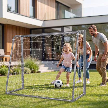 Kids Soccer Goal with Tear-Resistant Net and Ground Stake for Professional Everyday Match-S