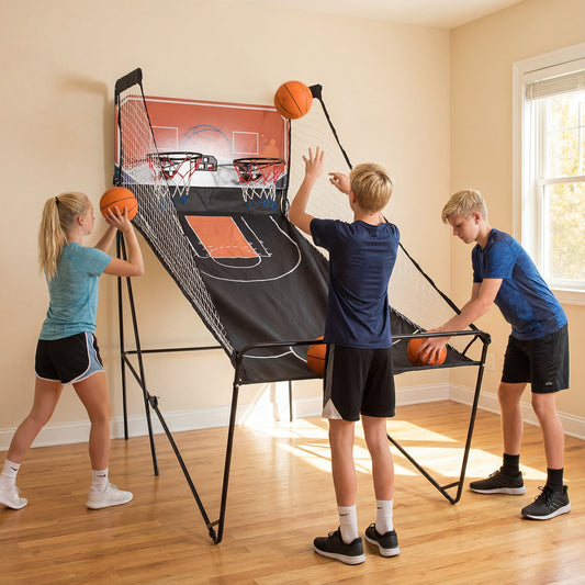 Kids Basketball Hoop Machine with 8 Exciting Playing Modes