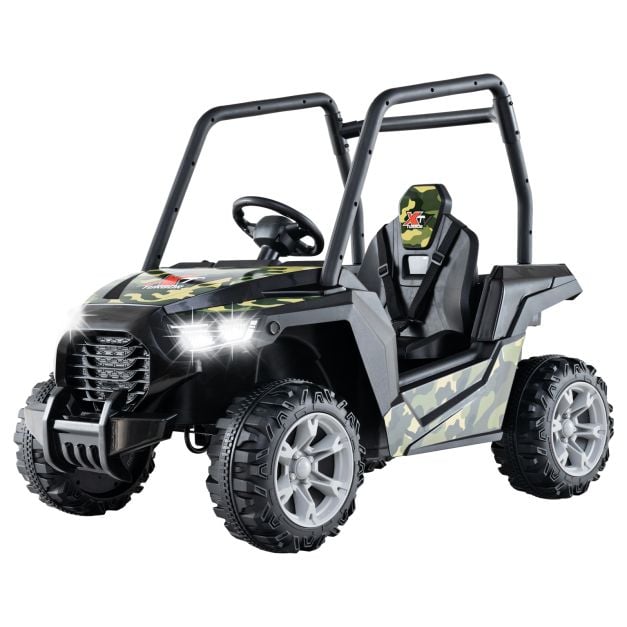 24V Kids Ride-on Car with 3 Adjustable Speeds-Camouflage