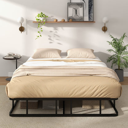 King Size Metal Bed Frame with Metal Slat Support