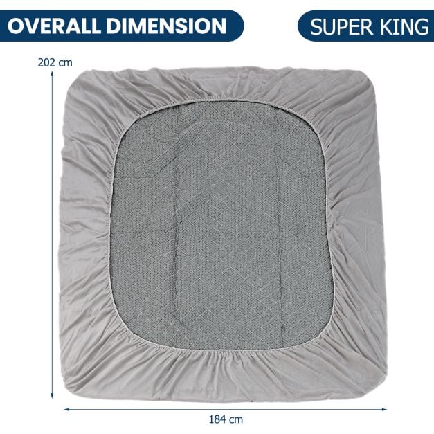 Twin/Queen/King Size Luxury Super Soft Velvet Mattress Protector-King Size