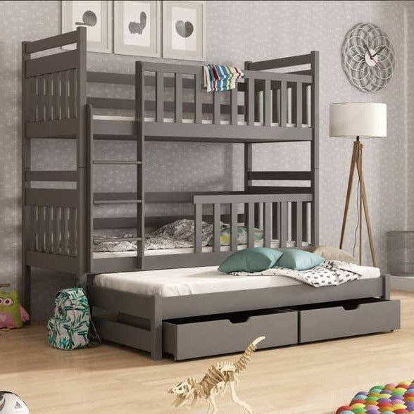 Worthing Klara Bunk Bed with Trundle and Storage