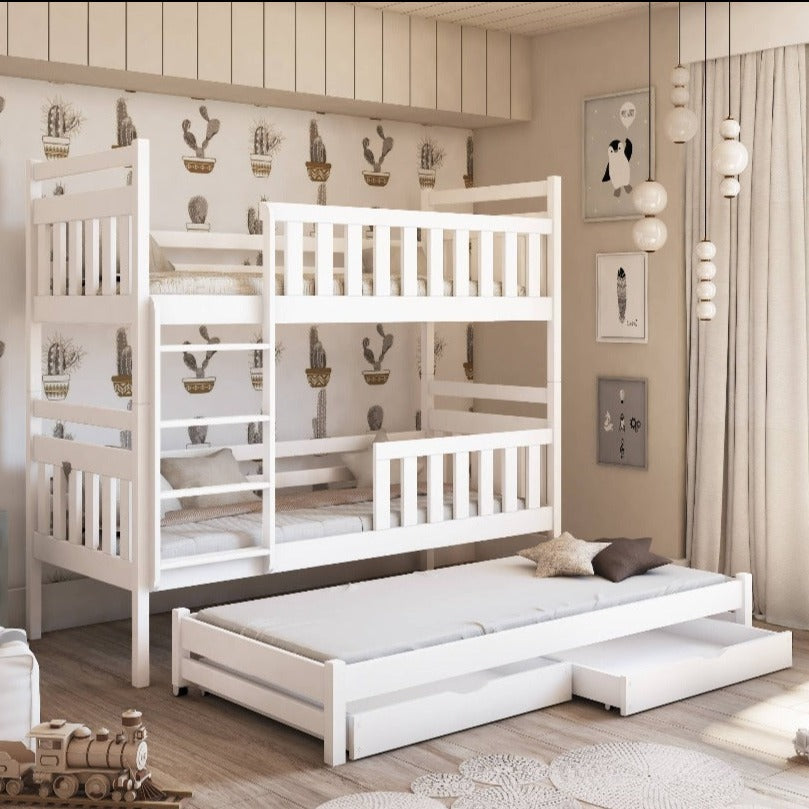 Worthing Klara Bunk Bed with Trundle and Storage