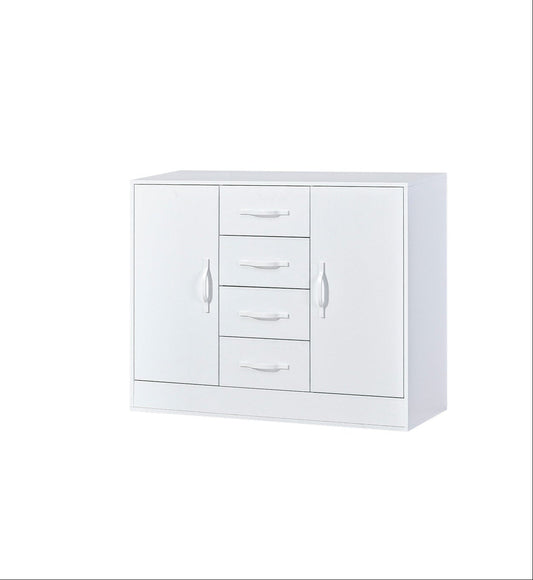 SPACEO Sideboard 120 White / White Handles