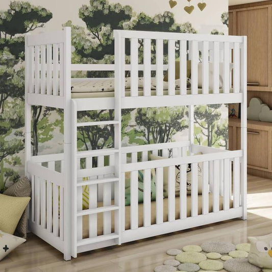 Oxford Wooden Bunk Bed with Cot Bed