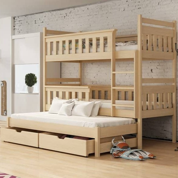 Kors Bunk Bed with Trundle and Storage