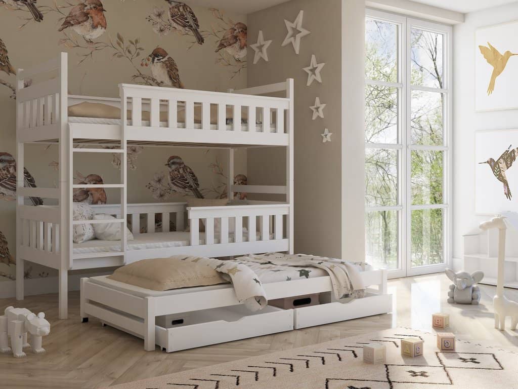 Cirencester Kors Bunk Bed with Trundle and Storage