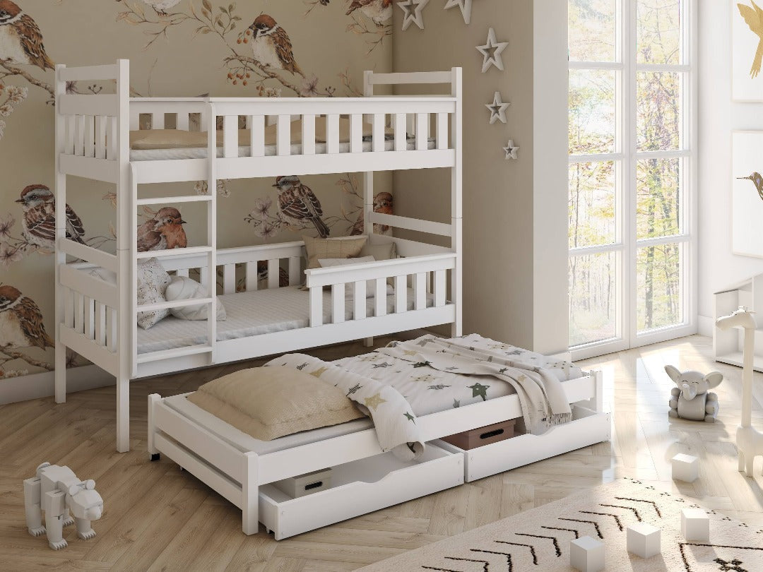 Cirencester Kors Bunk Bed with Trundle and Storage
