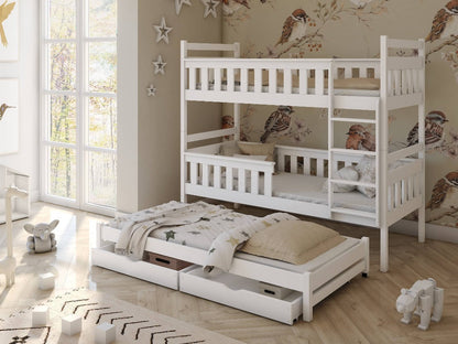 Cirencester Kors Bunk Bed with Trundle and Storage