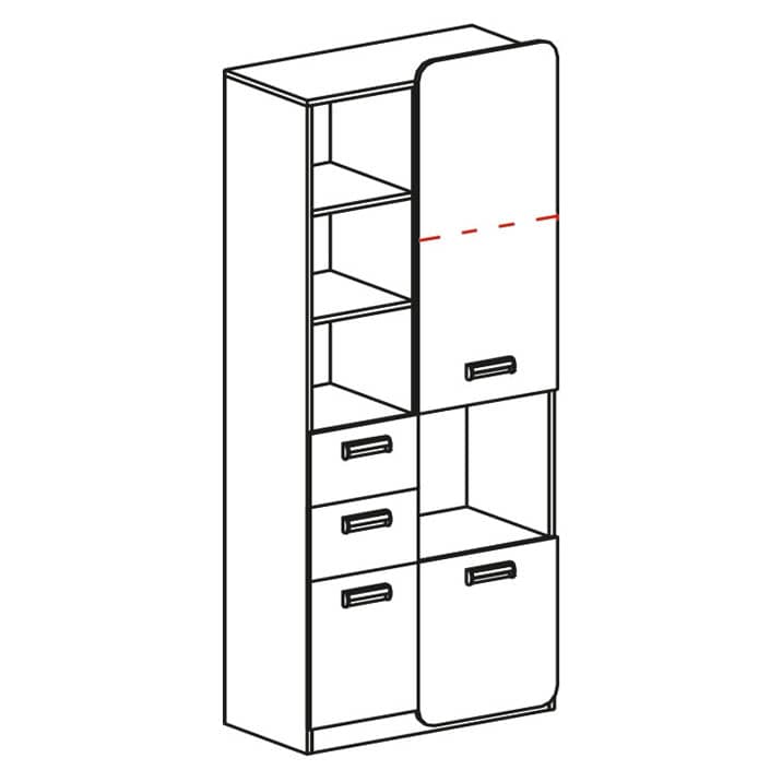 Lorento L7 Tall Cabinet 80cm