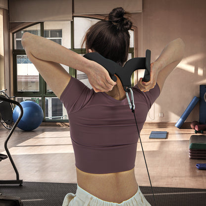 LAT Pulldown Attachment Set T-bar V-bar Pulley Cable Attachments