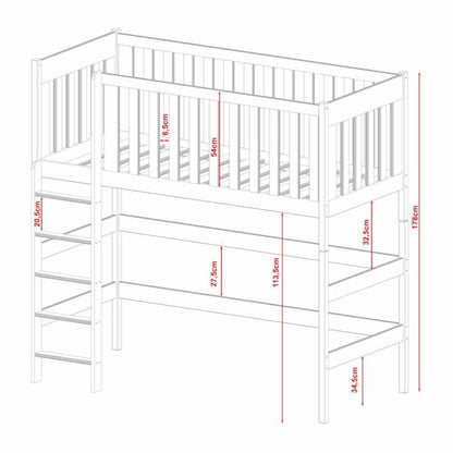 Dorchester Wooden Loft Bed Laura