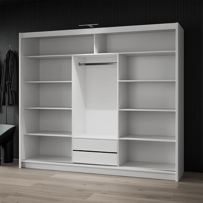 Oak Sonoma Mirrored Sliding Door Wardrobe 250cm – MAYFAIR