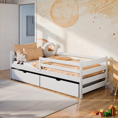 Manchester Wooden Bed Leon With Storage [EU Single]