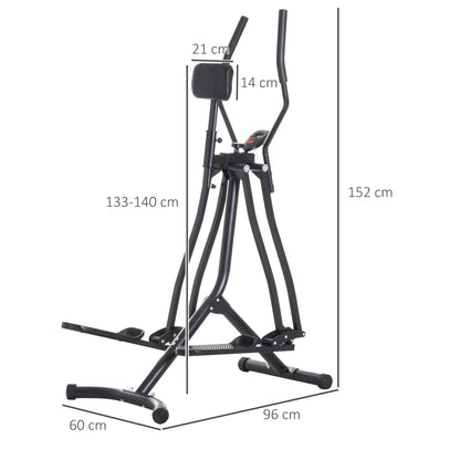 جهاز تمارين اللياقة البدنية Air Walker Glider Home Gym Cross Trainer مع شاشة LCD