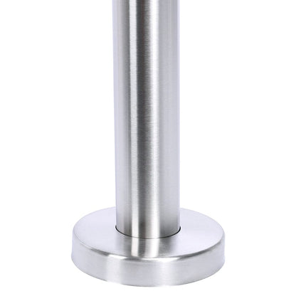 Silver Floor Mount Stainless Steel Handrail for Slopes and Stairs