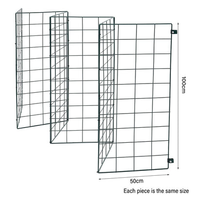 6FT Pet Fence with Secure Door and Zip Ties