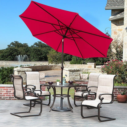 3M Backyard Sunshade Parasol Garden Tilt Umbrella with Crank