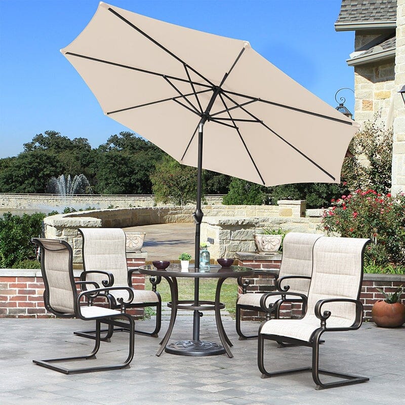 3M Backyard Sunshade Parasol Garden Tilt Umbrella with Crank