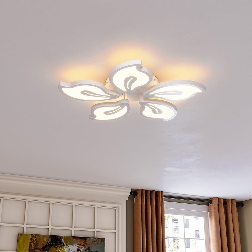 مصباح سقف Petal Modern LED قابل للتعتيم/غير قابل للتعتيم (الإصدار A)