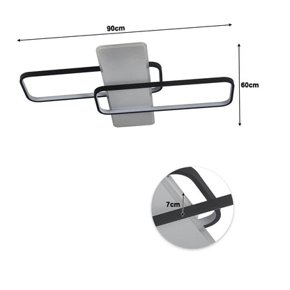 Modern Rectangular LED Ceiling Light Flush Mount