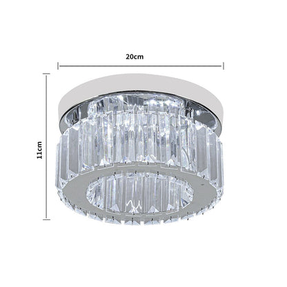 Modern Round Crystal Ceiling Light
