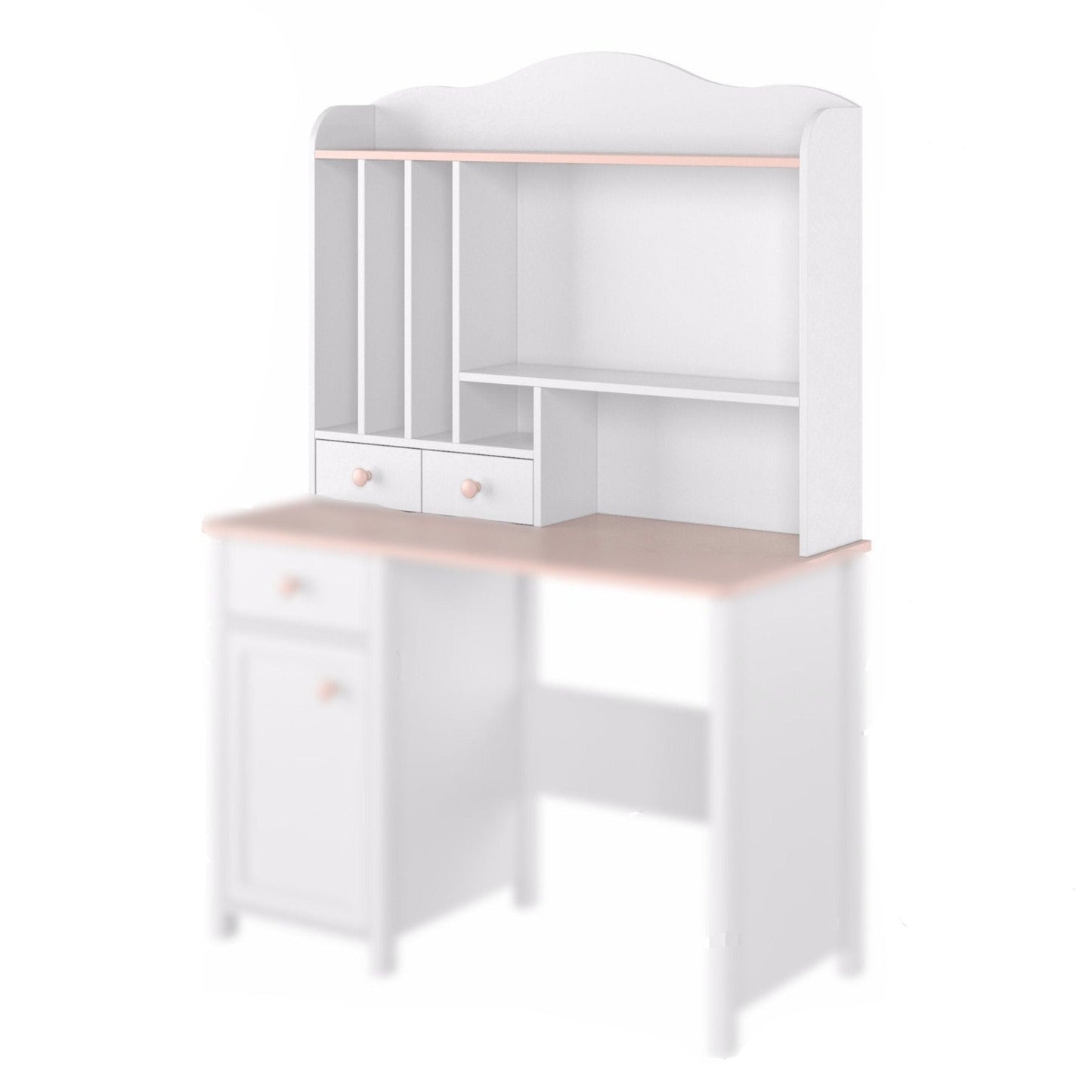 Luna LN-04 Desk Hutch 107cm