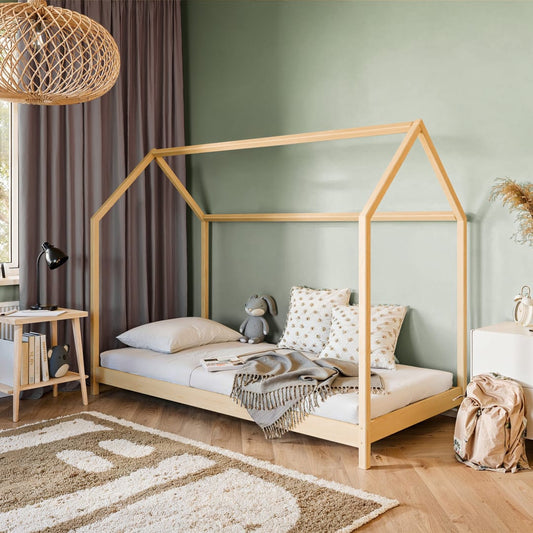 Nuneaton Wooden Single House Bed Lucky