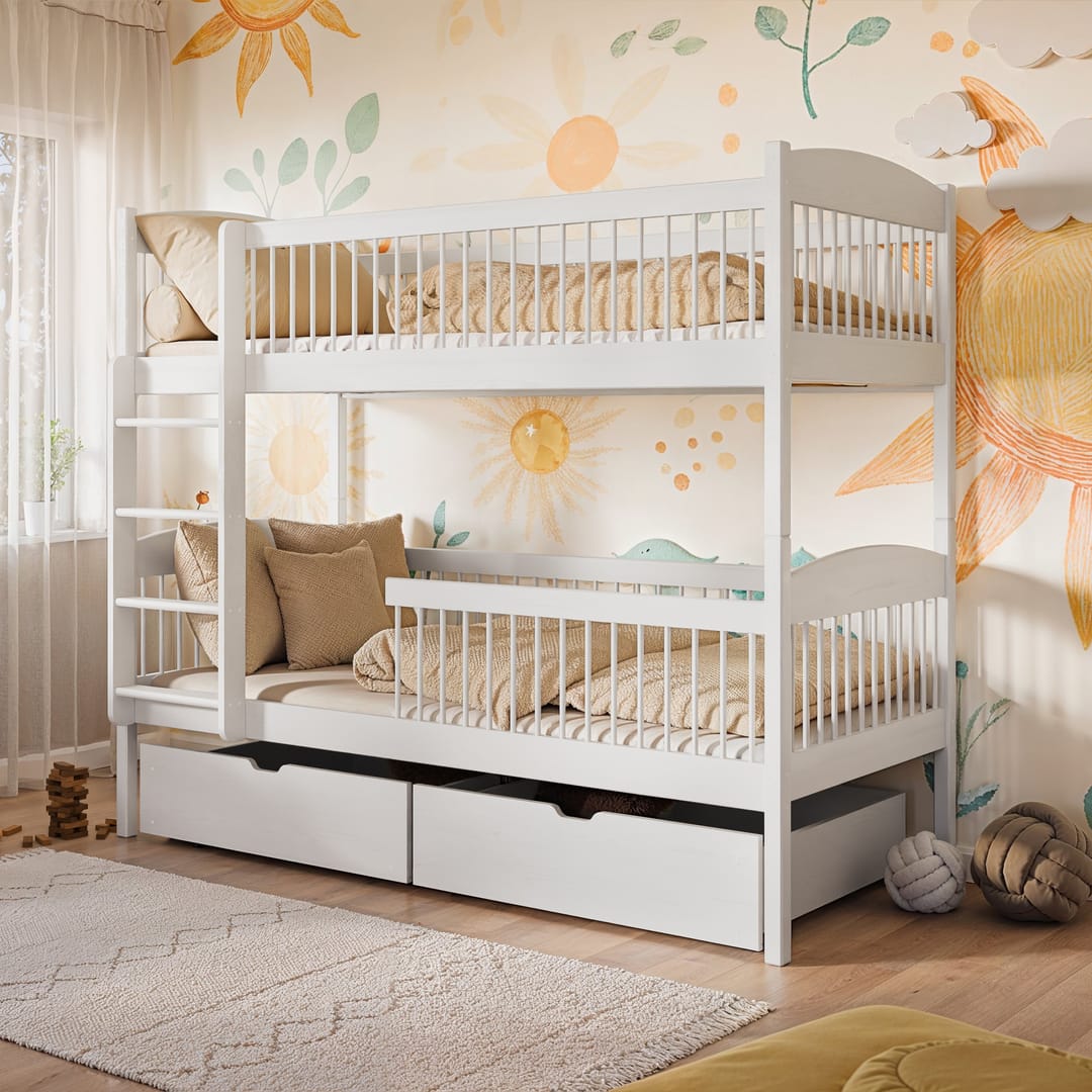 Derbyshire Wooden Bunk Bed Luna With Storage