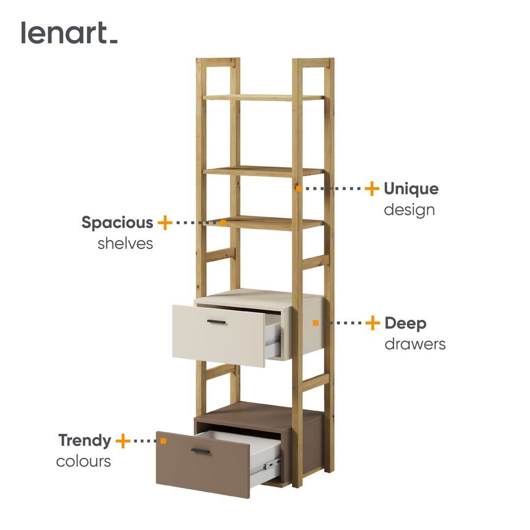 Lenny LY-03 Bookcase 51cm