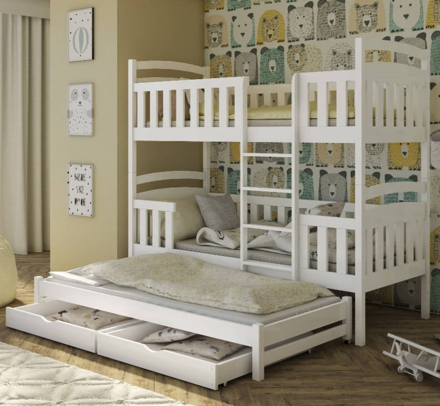 Laboo Bunk Bed with Trundle and Storage